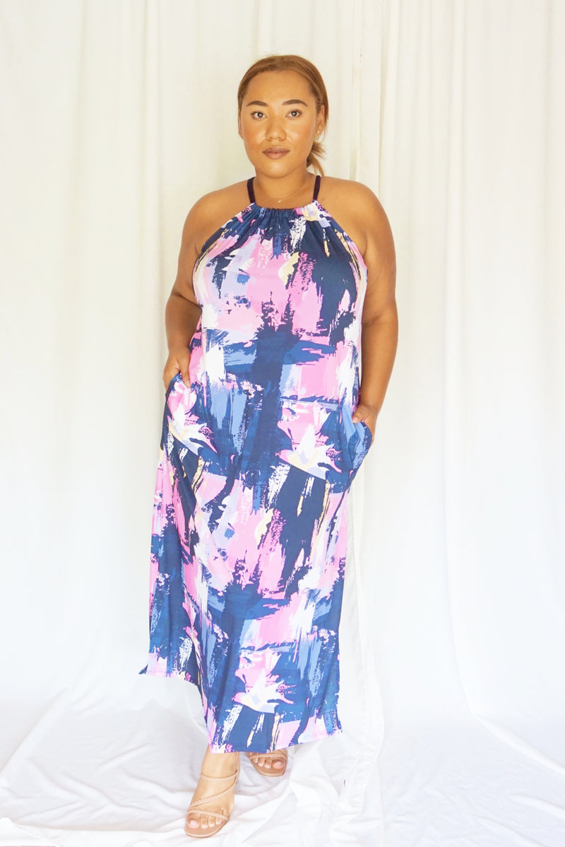 Paint Summer Maxi Dress at Women's Clothing Store Colada Co.