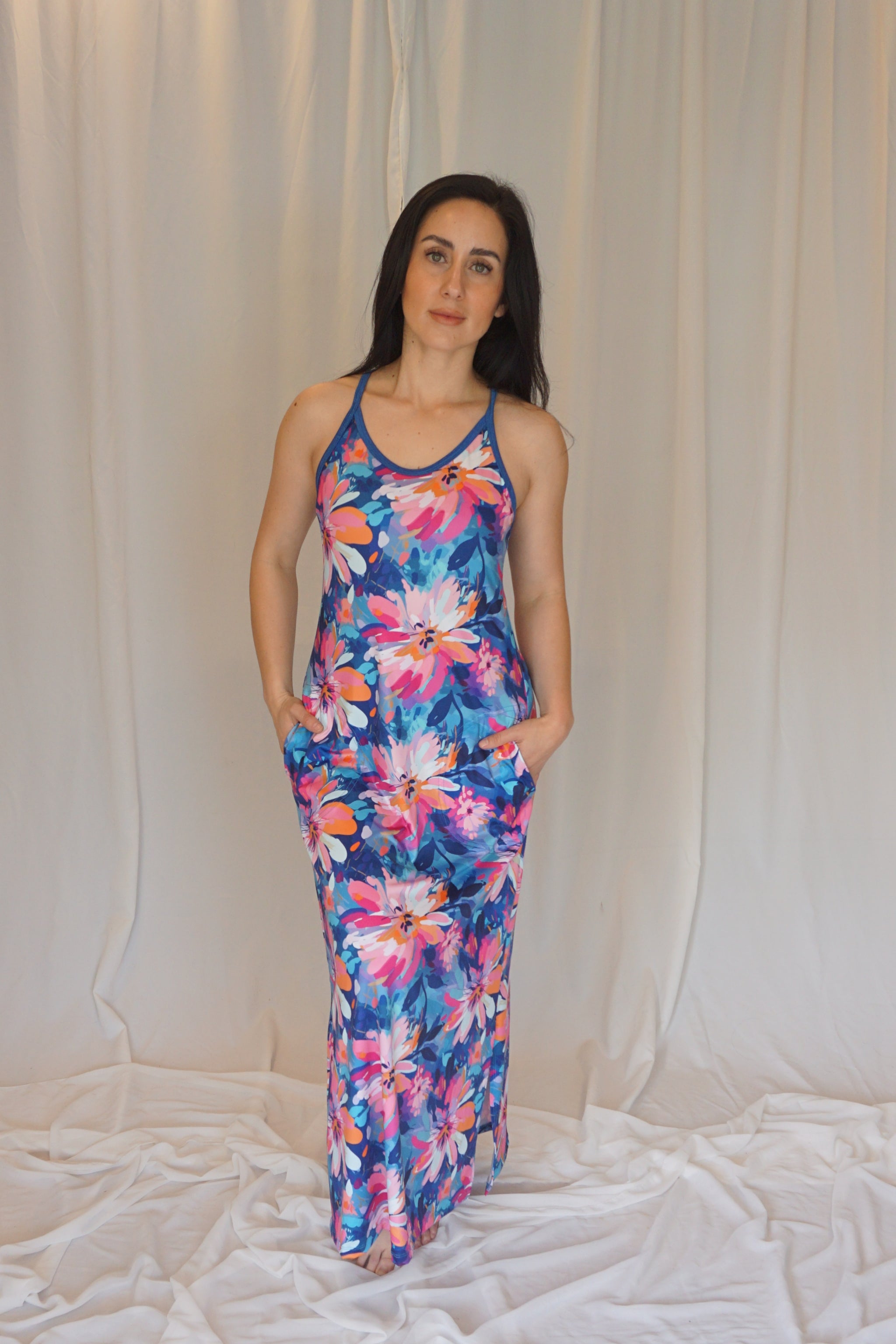 cami maxi dress with pockets Garden Party Cami Dress w/Pockets at Women's Clothing Store Colada Co