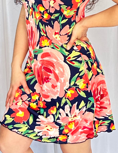 dress with built in shorts Spring Navy Activity Dress w/ Built-In Shorts Large / Red