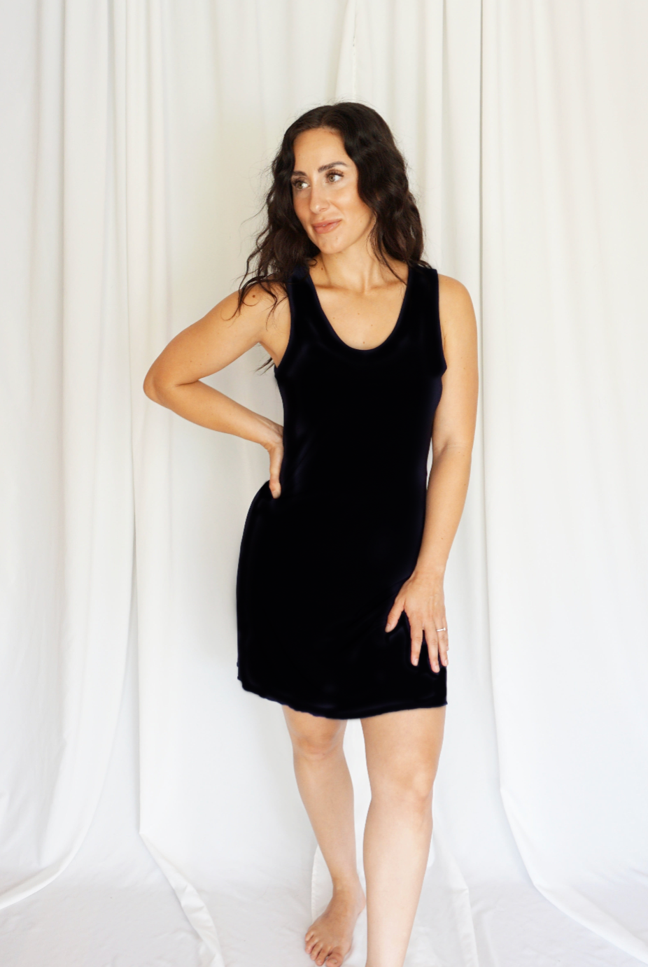 activity dress with shorts Essential Dress With Built-In Shorts - Black