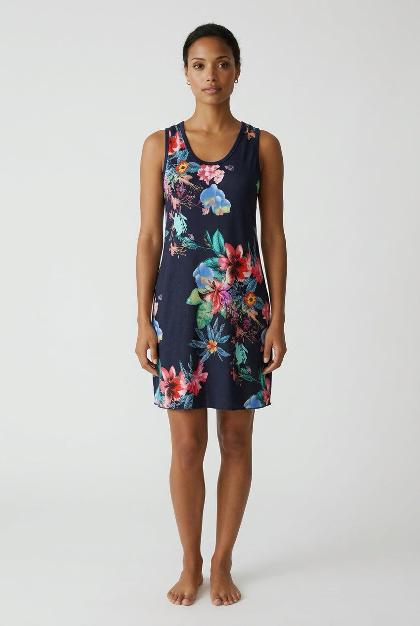 Enchanted Island Sporty Tank Dress With Pockets for Women X-Large / Navy Enchanted Island Sporty Tank Dress With Pockets for Women X-Large / Navy